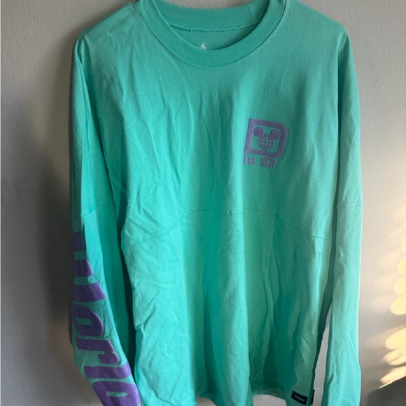 Mint Green Spirit Jersey Shirt with Purple lettering - Picture 2 of 8